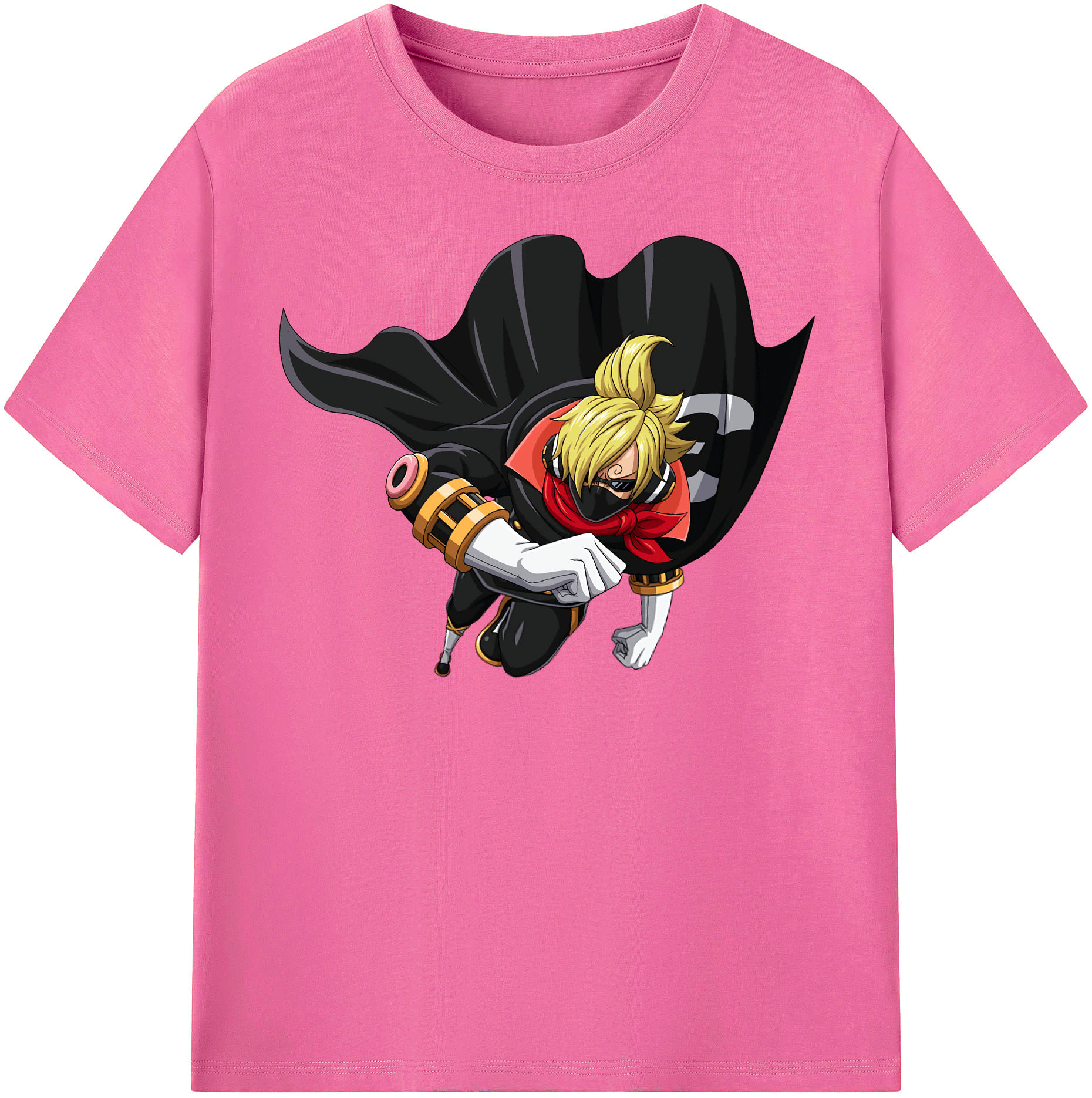 （画像用） ワンピース サンジ ONE PIECE Sanji レディースカジュアルプリントTシャツ（綿100％）